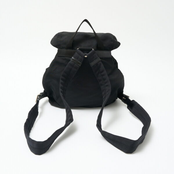 compass1723534129 Prada Nylon Mini Rucksack Backpack Black