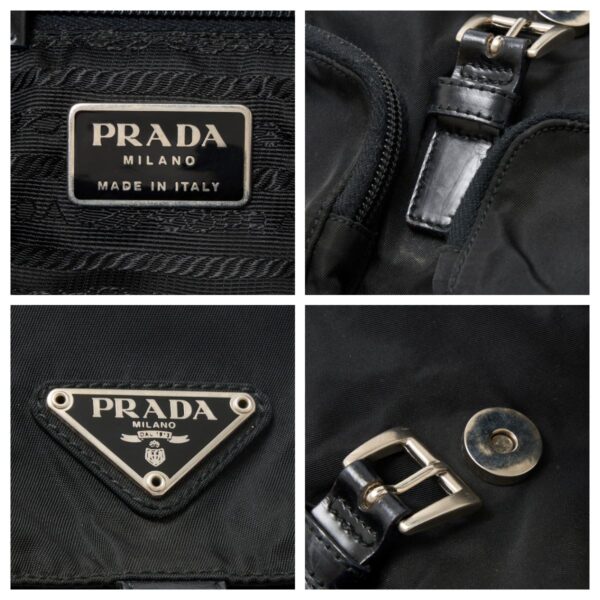 compass1723534172 Prada Nylon Mini Rucksack Backpack Black