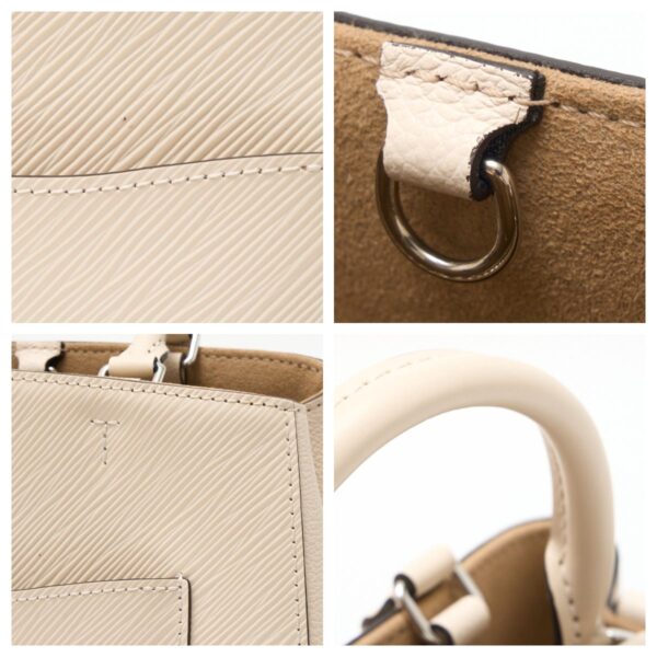 compass1724658632 Louis Vuitton Marelle Tote BB 2way Bag Epi Grain Leather White