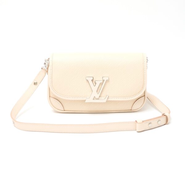 compass1724733579 Louis Vuitton Buci NM Crossbody Bag Epi Grain Leather White Beige