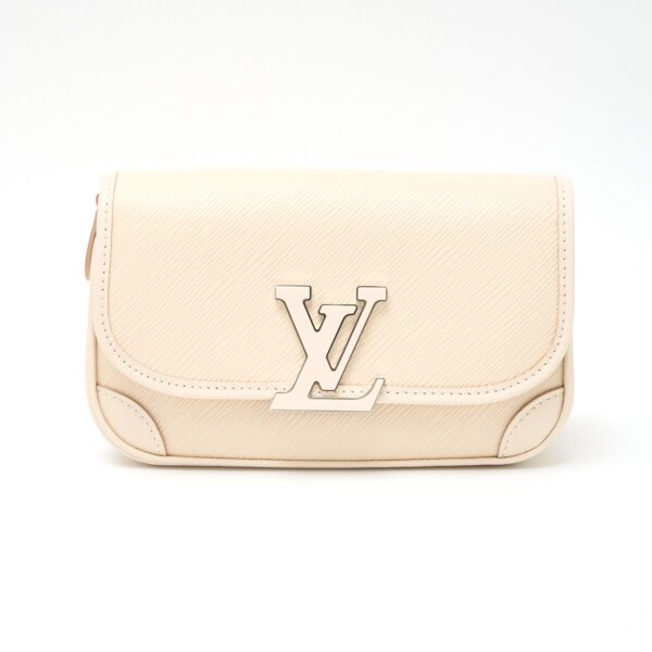 compass1724733585 Louis Vuitton Buci NM Crossbody Bag Epi Grain Leather White Beige