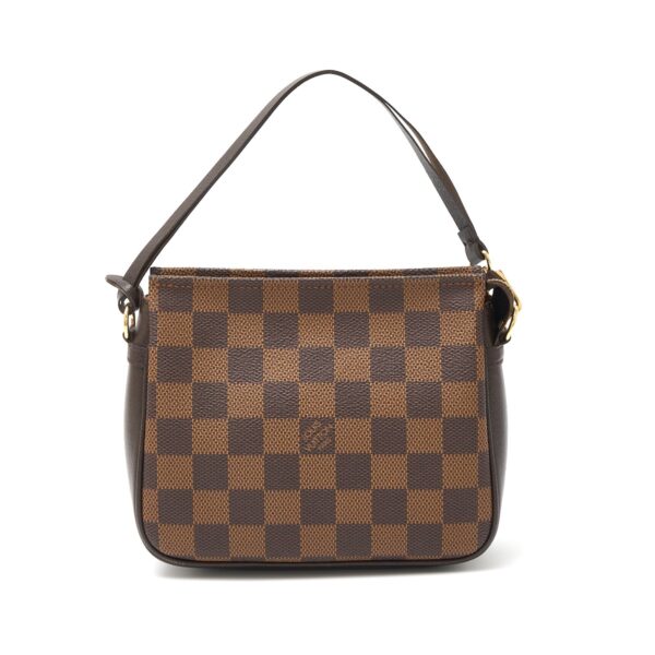 compass1724751118 Louis Vuitton Truth Mini Handbag Pouch Damier Ebene Leather Brown