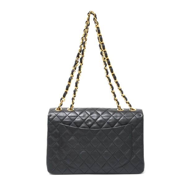 compass1724816063 Chanel Matelasse Double Chain Shoulder Bag Lambskin Black