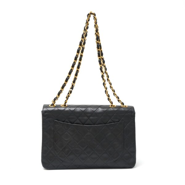 compass1724818325 Chanel Matelasse Double Chain Shoulder Bag Lambskin Black