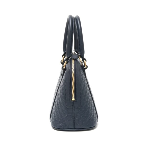 compass1724822027 Gucci Micro Guccisima Handbag Leather Navy