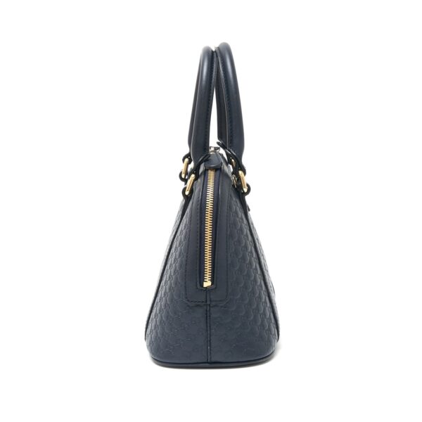 compass1724822037 Gucci Micro Guccisima Handbag Leather Navy