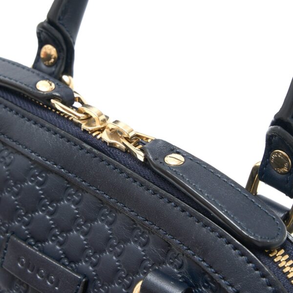 compass1724822060 Gucci Micro Guccisima Handbag Leather Navy