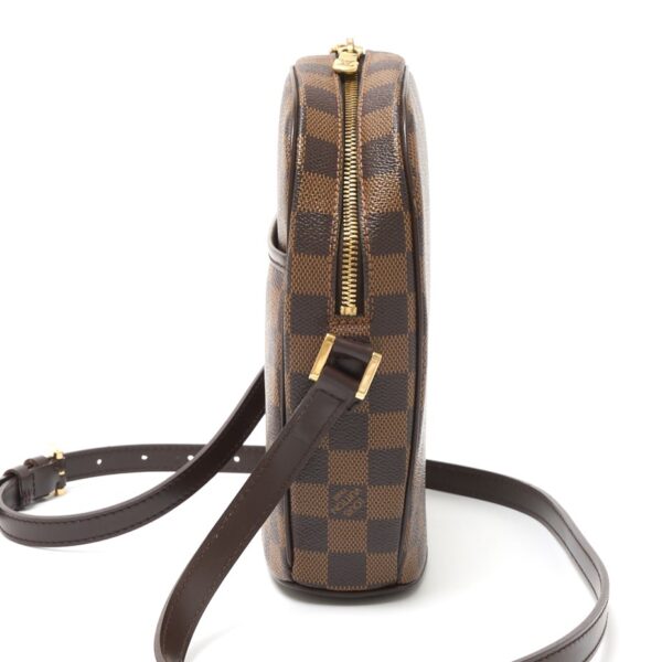 compass1726048217 Louis Vuitton Ipanema PM Shoulder Bag Damier Leather Brown