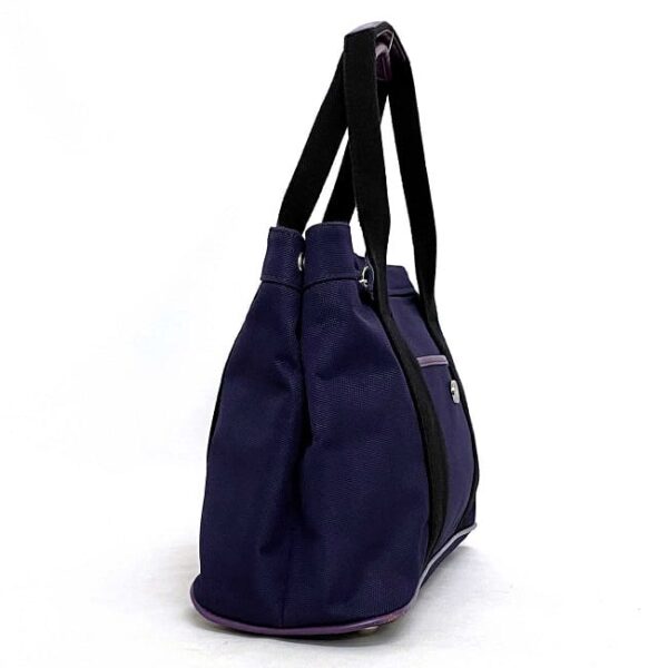 ec 18577 2 Loewe Tote Bag Canvas Leather Purple