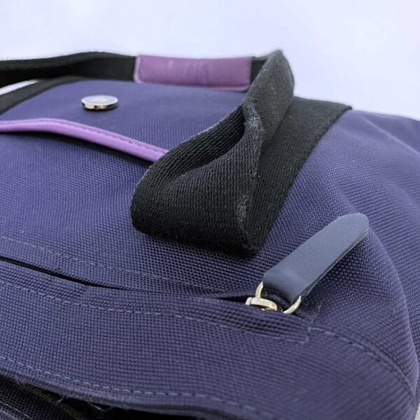 ec 18577 7 Loewe Tote Bag Canvas Leather Purple