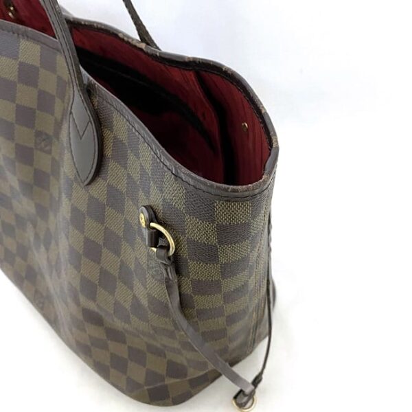 ec 18723 6 Louis Vuitton Neverfull MM Tote Bag Damier Canvas Brown