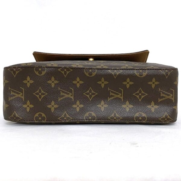 ec 18755 4 Louis Vuitton Mini Looping Shoulder Bag Monogram Canvas Brown Beige