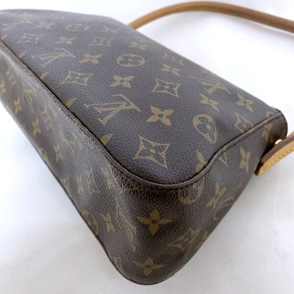 ec 18755 5 Louis Vuitton Mini Looping Shoulder Bag Monogram Canvas Brown Beige