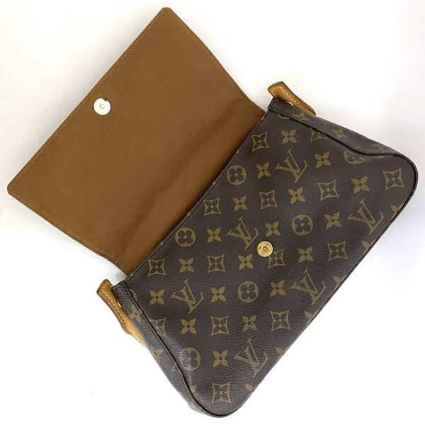 ec 18755 7 Louis Vuitton Mini Looping Shoulder Bag Monogram Canvas Brown Beige