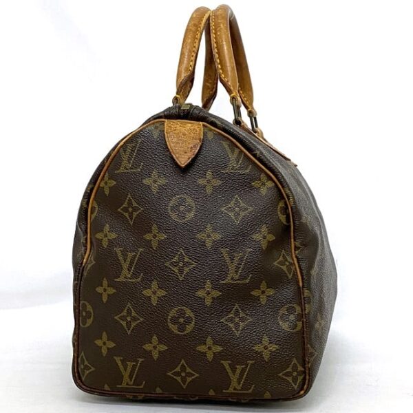 ec 18756 2 Louis Vuitton Speedy 30 Mini Bag Monogram Canvas Brown Beige