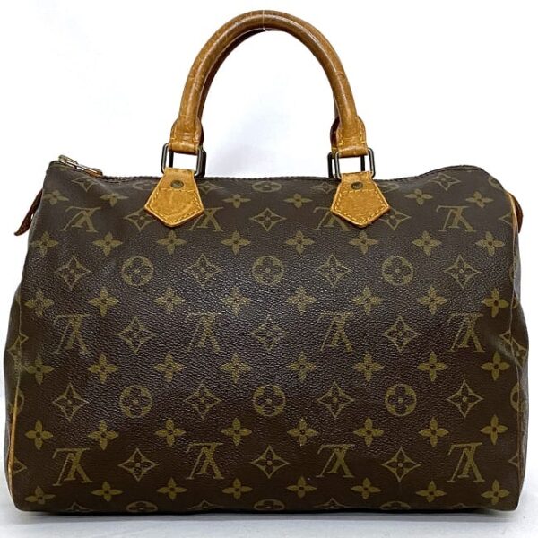 ec 18756 3 Louis Vuitton Speedy 30 Mini Bag Monogram Canvas Brown Beige