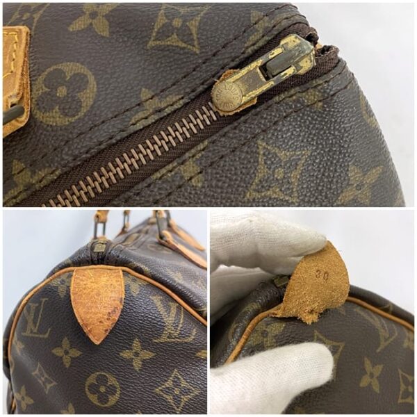 ec 18756 9 Louis Vuitton Speedy 30 Mini Bag Monogram Canvas Brown Beige