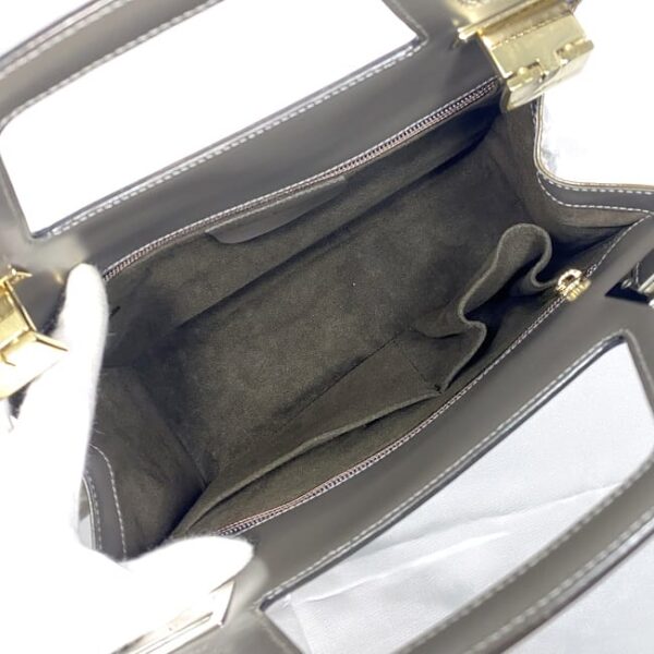 ec 18888 9 Salvatore Ferragamo Handbag Calf Leather Khaki Green