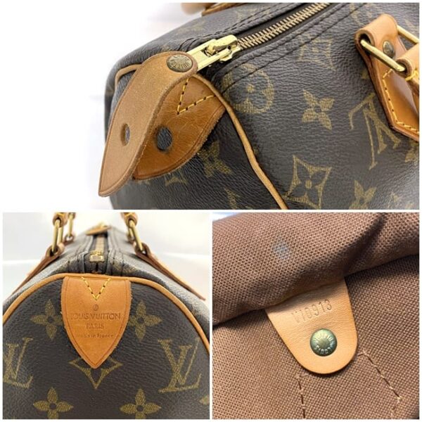 ec 18892 10 Louis Vuitton Speedy 25 Mini Bag Monogram Canvas Brown Beige