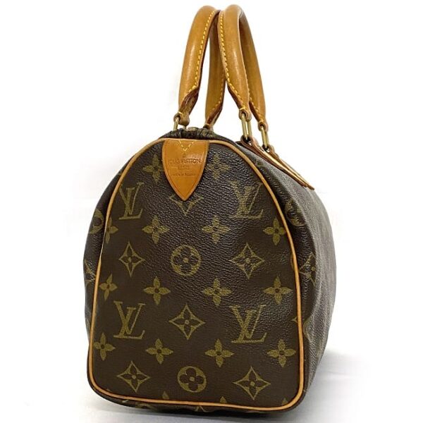 ec 18892 2 Louis Vuitton Speedy 25 Mini Bag Monogram Canvas Brown Beige