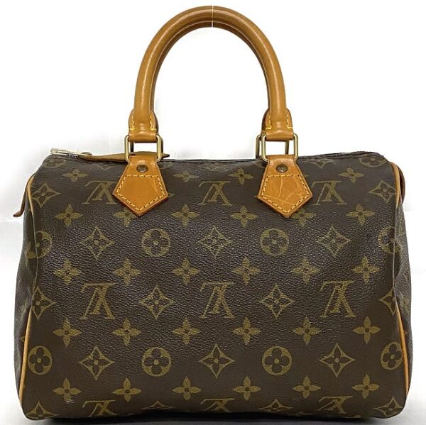 ec 18892 3 Louis Vuitton Speedy 25 Mini Bag Monogram Canvas Brown Beige