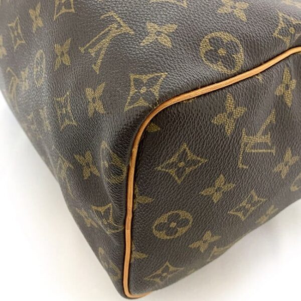 ec 18892 7 Louis Vuitton Speedy 25 Mini Bag Monogram Canvas Brown Beige