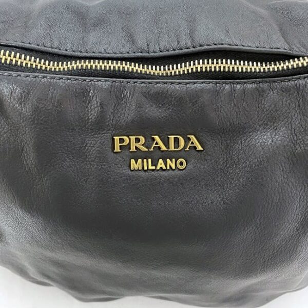 ec 18935 8 Prada 2way Bag Leather Black