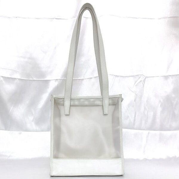 ec 18995 3 Loewe Tote Bag Vinyl Leather Clear White