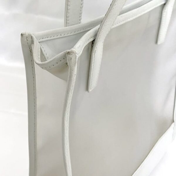 ec 18995 6 Loewe Tote Bag Vinyl Leather Clear White