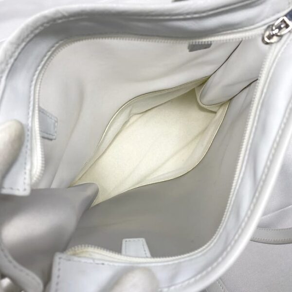 ec 18995 8 Loewe Tote Bag Vinyl Leather Clear White