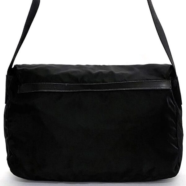 ec 19043 4 Prada Shoulder Bag Nylon Leather Black