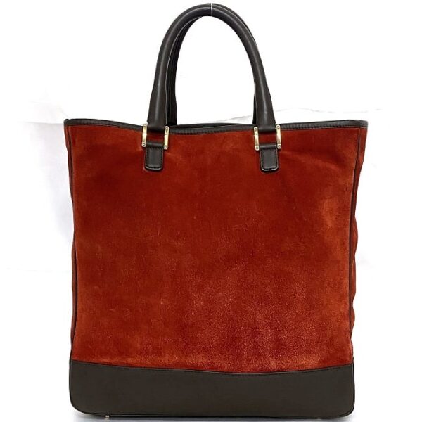 ec 19173 3 Loewe Tote Bag Suede Leather Red