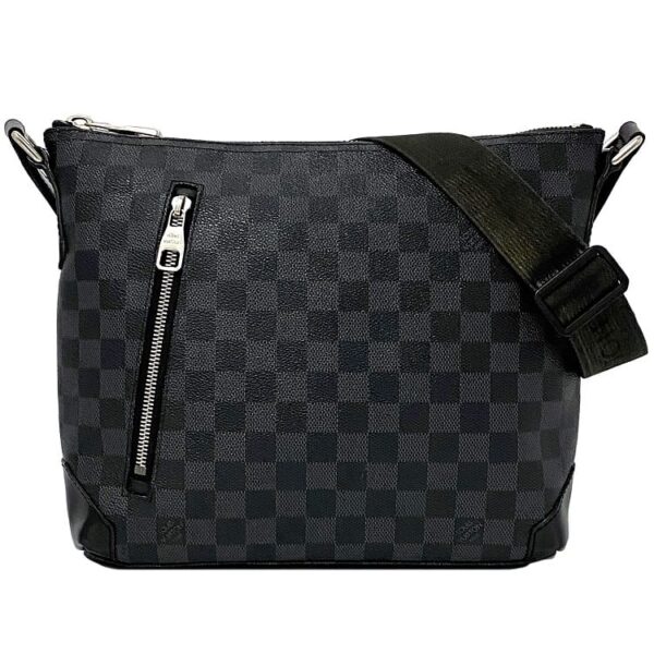 ec 19305 1 Louis Vuitton Mick PM Messenger Bag Damier Canvas Gray Black