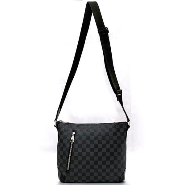 ec 19305 2 Louis Vuitton Mick PM Messenger Bag Damier Canvas Gray Black