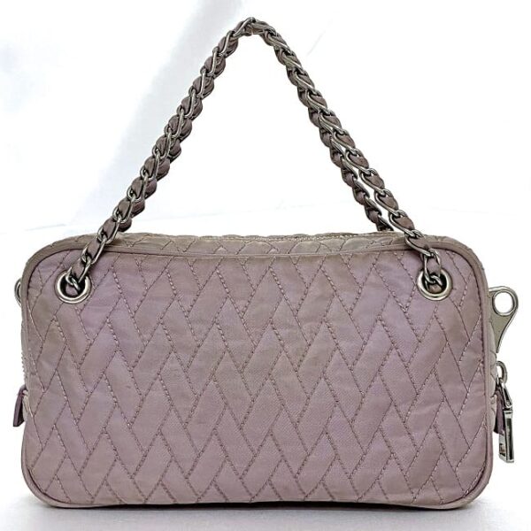 ec 19475 3 Prada 2way Bag Nylon Leather Purple