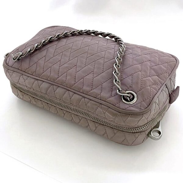 ec 19475 7 Prada 2way Bag Nylon Leather Purple