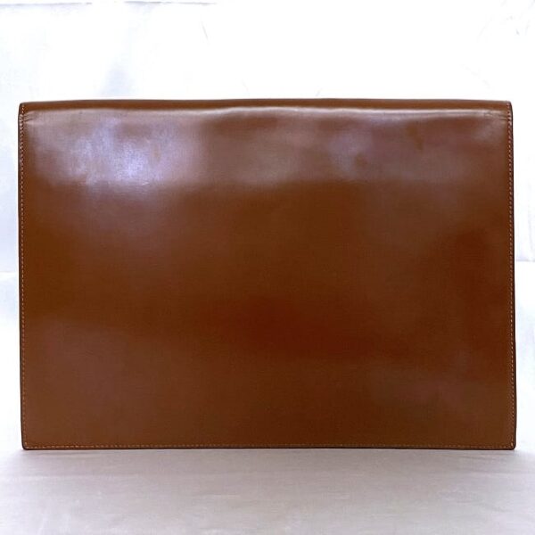 ec 19702 2 Loewe Clutch Bag Leather Brown