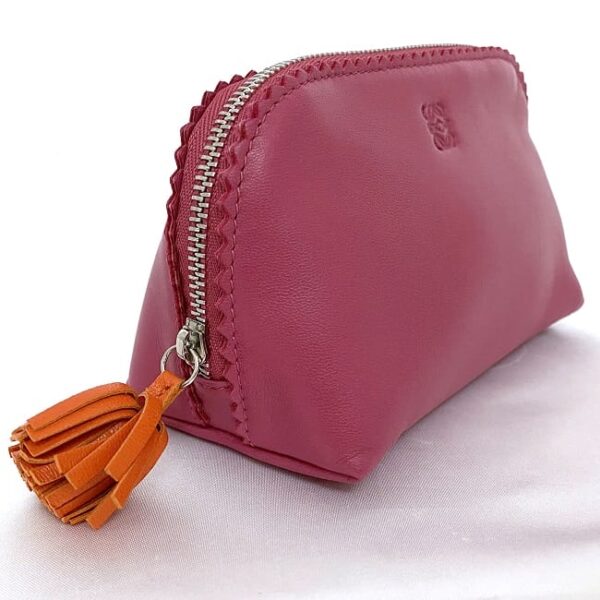 ec 19809 4 Loewe Pouch Nappa Leather Pink