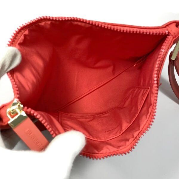 ec 20623 7 Burberry Pouch Nylon Rubber Red