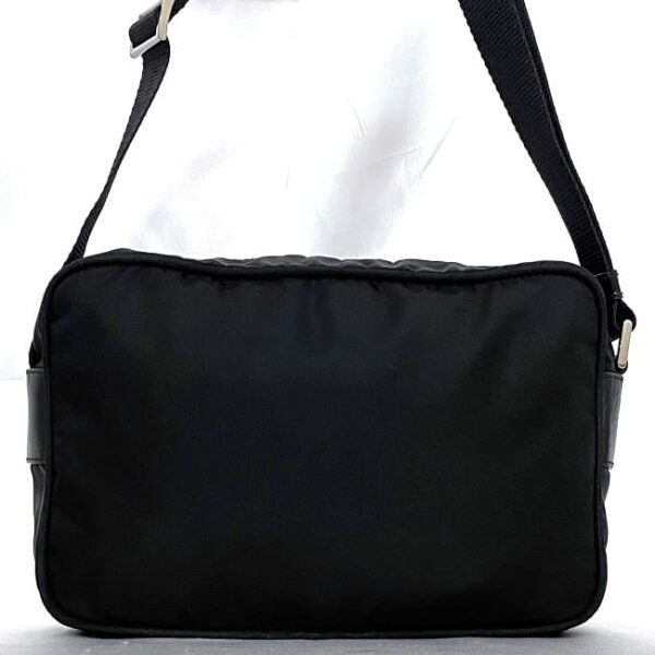 ec 20787 4 Prada Shoulder Bag Nylon Leather Black