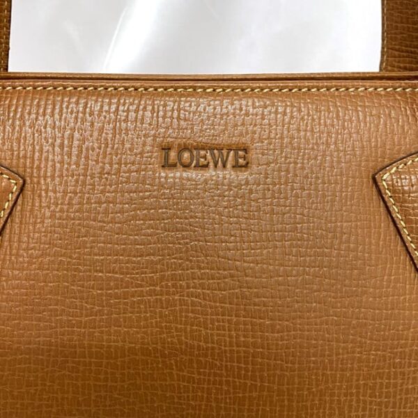 ec 20835 6 Loewe Shoulder Tote Bag Leather Brown