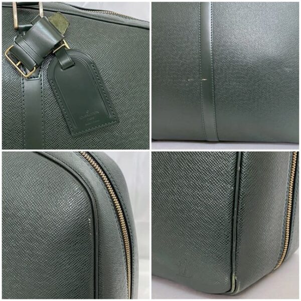 ec 20862 8 Louis Vuitton Garment Bag Taiga Leather Green