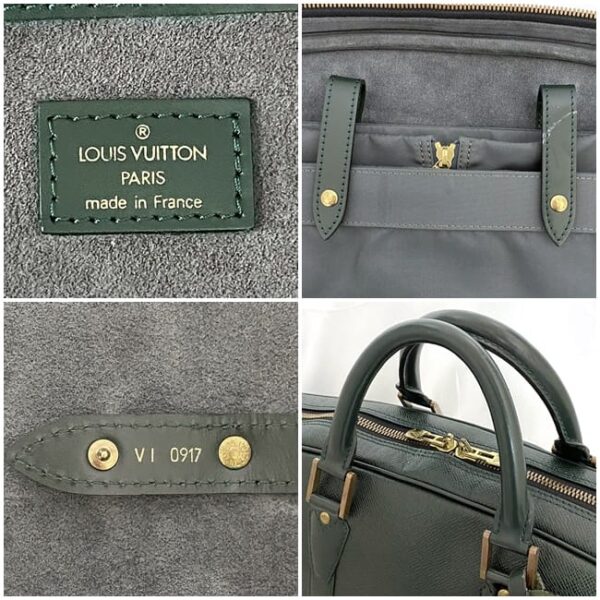 ec 20862 9 Louis Vuitton Garment Bag Taiga Leather Green