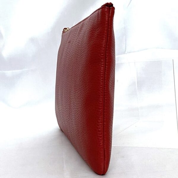 ec 20877 2 Gucci Bamboo Clutch Bag Leather Red