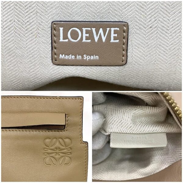 ec 20967 10 Loewe Clutch Bag Leather Brown