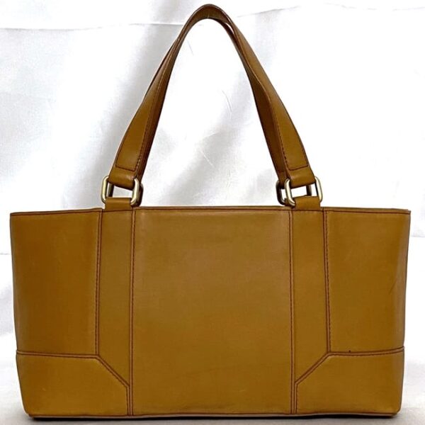 ec 21009 3 Burberry Handbag Zipper Leather Camel Brown