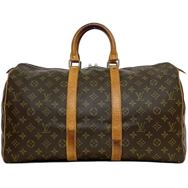 ec 21039 1 Louis Vuitton Keepall 45 Bag Monogram Canvas Brown