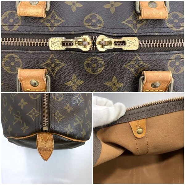 ec 21039 10 Louis Vuitton Keepall 45 Bag Monogram Canvas Brown