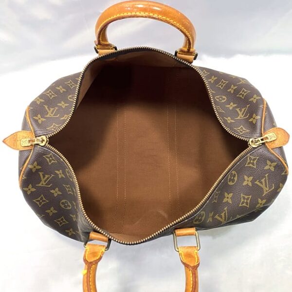 ec 21039 6 Louis Vuitton Keepall 45 Bag Monogram Canvas Brown