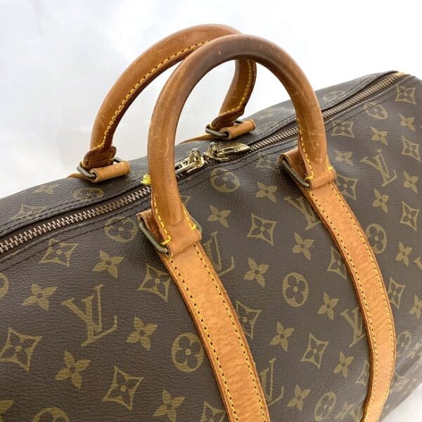 ec 21039 7 Louis Vuitton Keepall 45 Bag Monogram Canvas Brown